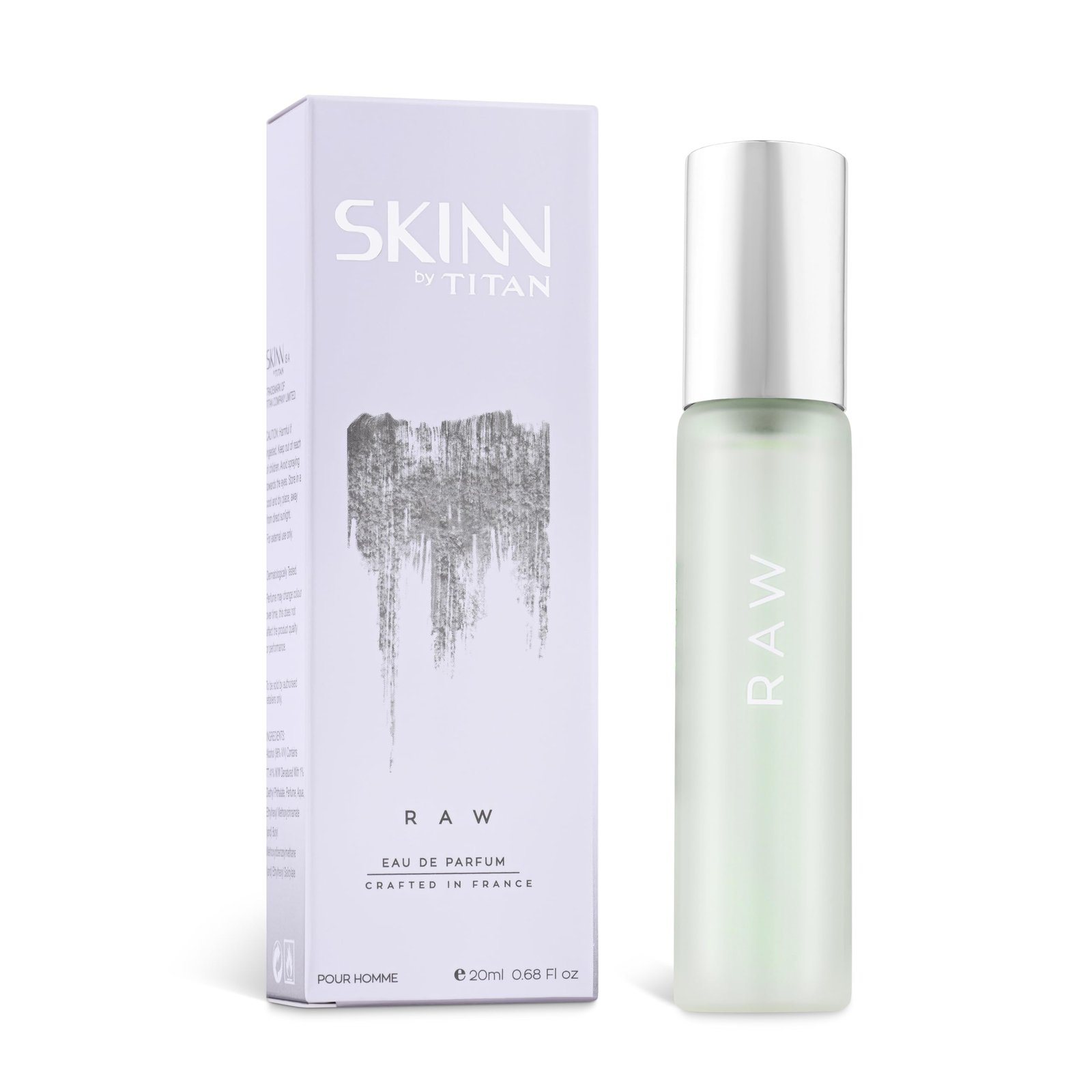 Skinn by Titan, Raw Long Lasting EDP for Men – 20 mL | Perfume for Men | Eau De Parfum for Men | Premium Fragrance | Grooming Essentials