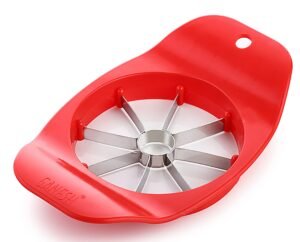 Ganesh Plastic & Stainless Steel Apple cutter (Red)