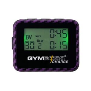Gymboss Charge Interval Timer and Stopwatch – Black/Red Softcoat