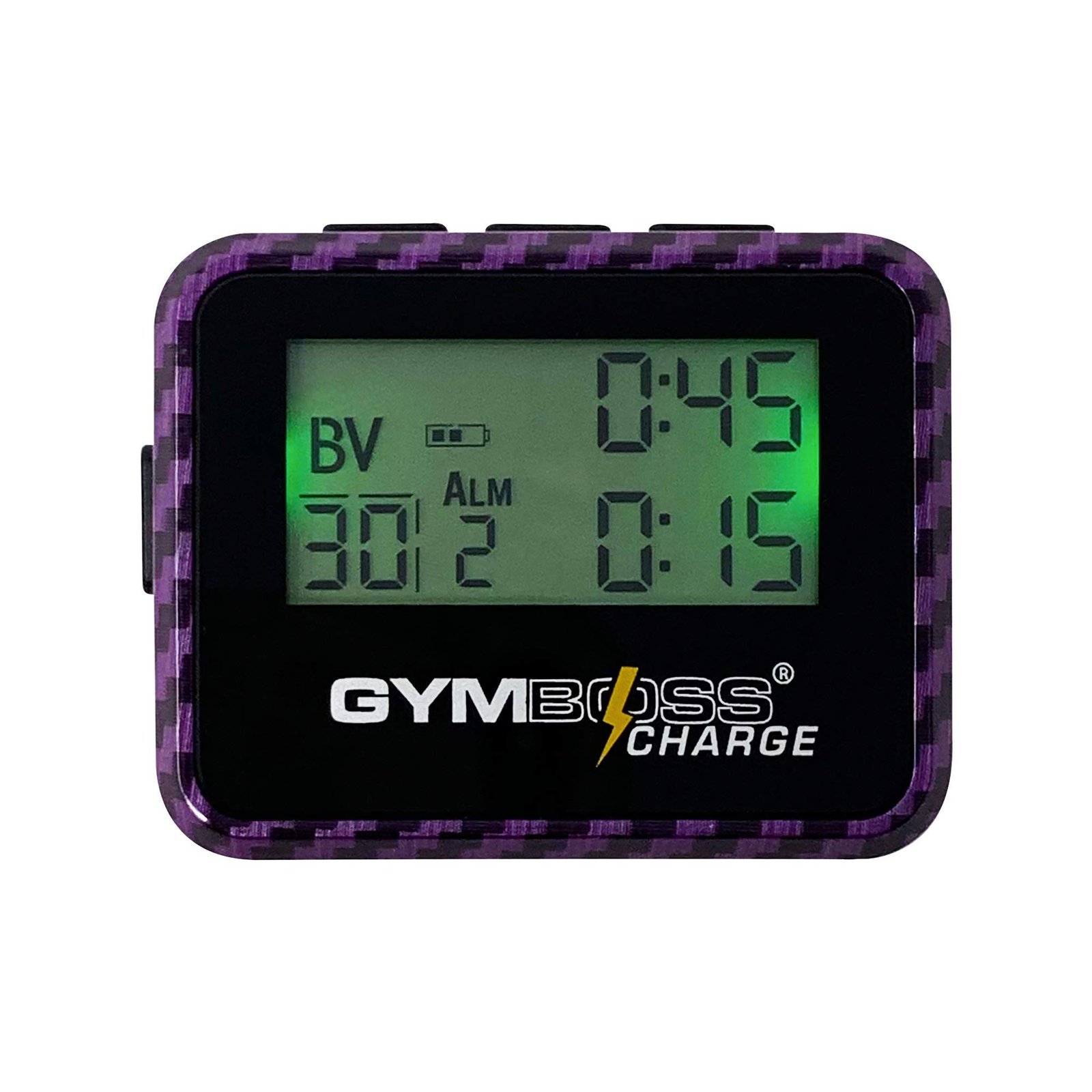 Gymboss Charge Interval Timer and Stopwatch – Black/Red Softcoat