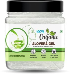 Aloe Vera Gel For Face, with Natural Aloe Vera & Vitamin E for Skin and Hair – 400g