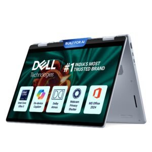 New Dell 14 Plus 2-in-1 Touch Laptop, AI Enabled Intel Core Ultra 5 226V, 16GB LPDDR5X, 512Gb SSD, Intel Arc Graphics, 14″ FHD+ 300nits WVA Display, Backlit Keyboard + FPR, Ice Blue, 1.61 Kg