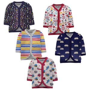 NammaBaby Unisex Baby Boys’ & Baby Girls’ Regular Fit Soft Hosiery Cotton T-Shirt Jhabla