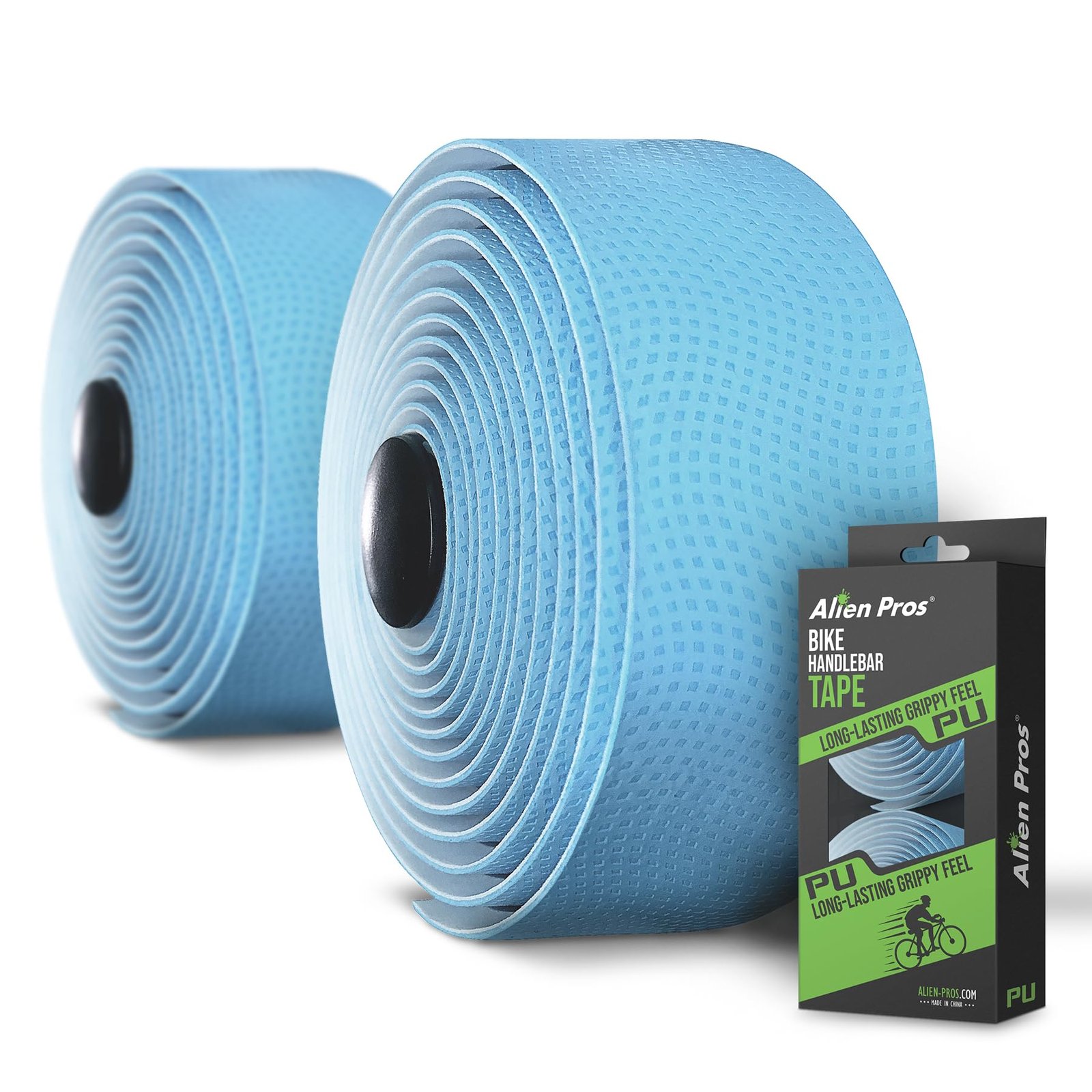 Alien Pros Bike Handlebar Tape PU (Set of 2) Black Red White Pink Blue – Enhance Your Bike Grip with These Bicycle Handle bar Tape – Wrap Your Bike for an Awesome Comfortable Ride
