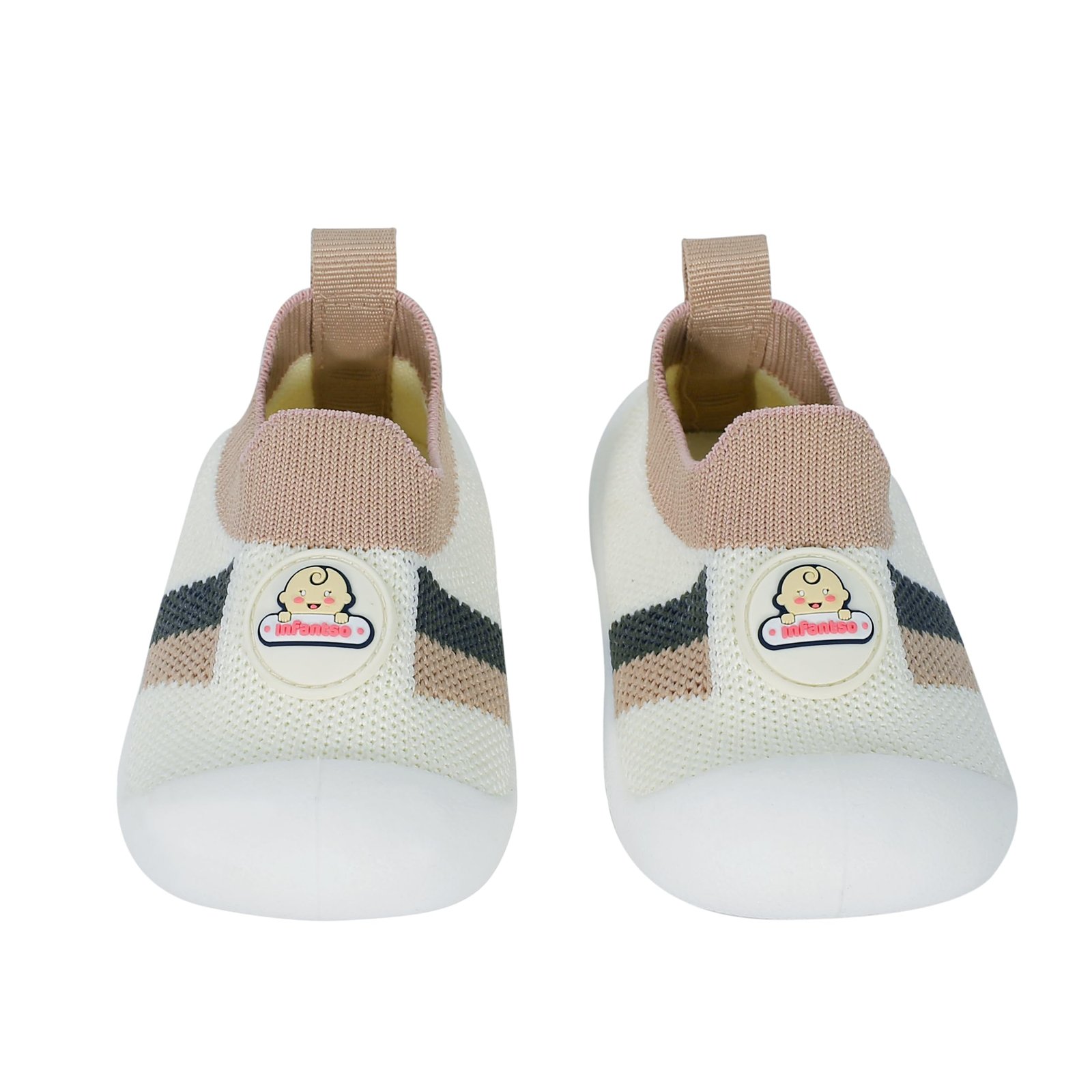 Infantso Nano Stripe Anti-Skid Cotton Baby Socks Shoes