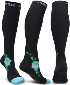 Physix Gear Sport Compression Socks for Men & Women 20-30 mmHg – Athletic Fit