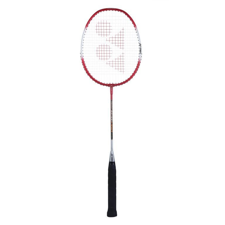 YONEX ZR 100 light Aluminium Strung Badminton Racket with Full Racket Cover (Red/White) | For Beginners | 95 grams | Maximum String Tension – 26lbs
