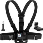 Chest Mount Harness Compatible with GoPro Hero (2018), Fusion, Hero 7, 6, 5, 4, Session, 3+, 3, 2, 1 Cameras