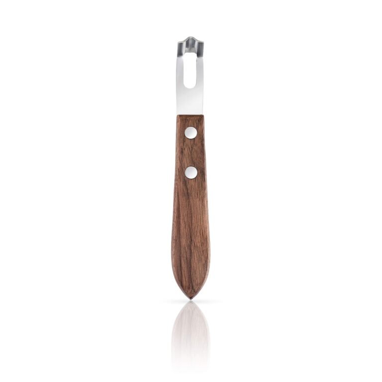 Viski 4575 Professional Channel Knife Garnishing Knives, Wood