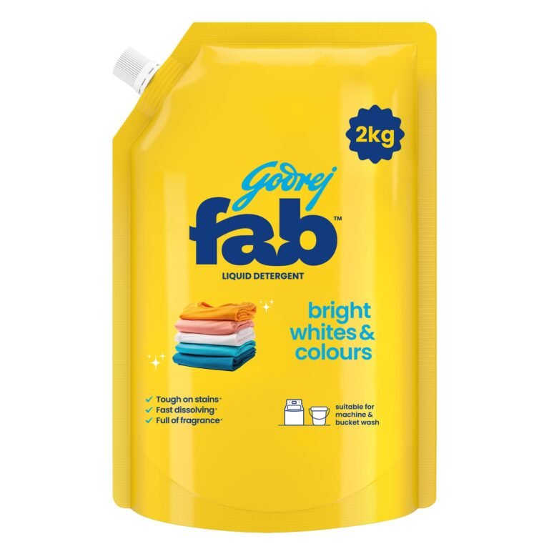 Godrej Fab Liquid Detergent Refill Pouch for Machine Wash – 2L