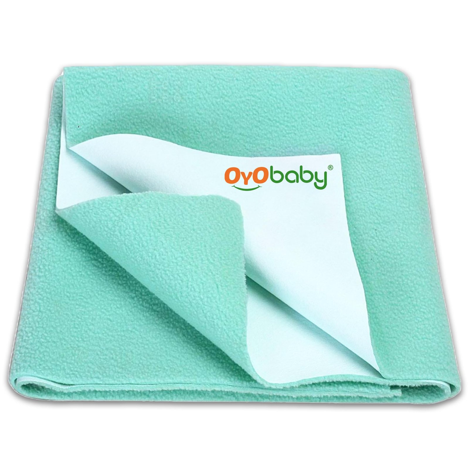 OYO BABY Quick Dry Dry Sheet Single Bed Size 72×36 Inch | Waterproof Mattress Protector for Babies and Adults | Soft, Breathable, Reusable, Anti-Pilling Fabric, Ultra Absorbent – Sea Green