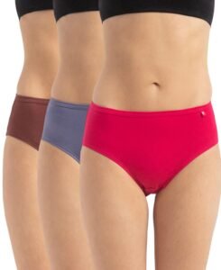Jockey 1406 Women Cotton Hipster (Pack of 3, Colors & Prints May Vary)