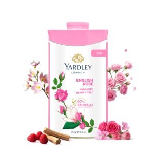 Yardley London English Rose Perfumed Beauty Talc | For Fragrant Glow|250g