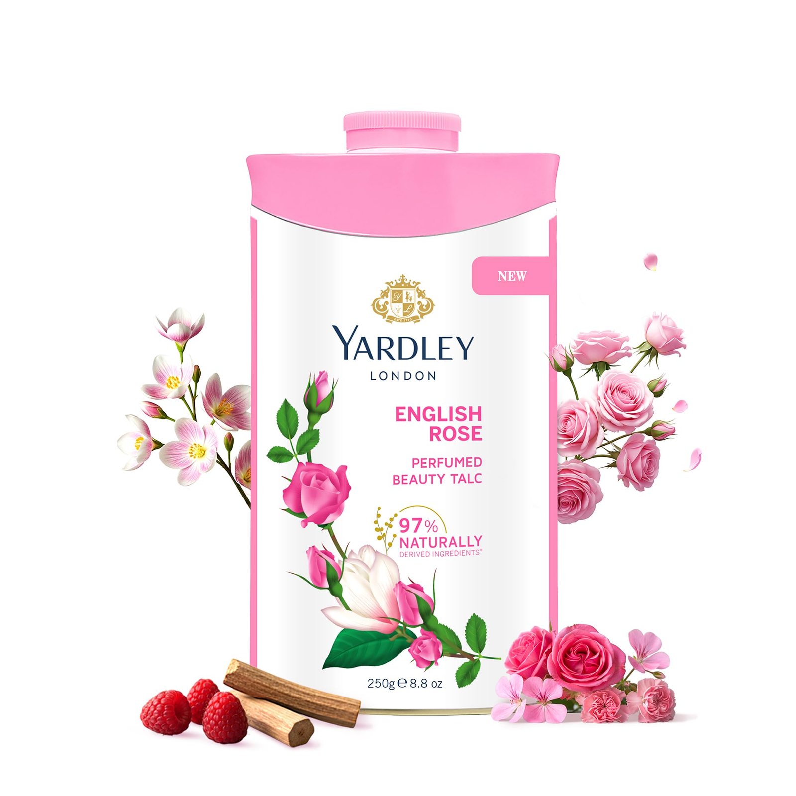Yardley London English Rose Perfumed Beauty Talc | For Fragrant Glow|250g