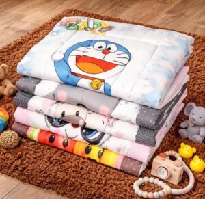 FRIDO New Cotton New Born Baby Godadi, Crib Sheet, Bedding Set, Pack of 5Baby Godadi, Blue, Pack of 5