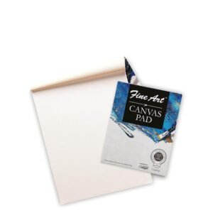 Fine Art Canvas Pad 8×10 for Painting, 100% Cotton Fine Grain Canvas Pad, for Acrylic & Oil Painting, White | Ideal for Artists and Beginners