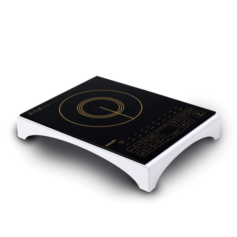 Philips Viva Collection Hd4938/01 2100-Watt Glass Induction Cooktop | Fast Gas-Free Cooking | No LPG Required With Sensor Touch & Full Crystal Glass (Black)