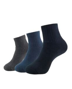 Jockey 7036 Men Compact Cotton Terry Ankle Length Socks With StayFresh Treatment_(Pack of 3)