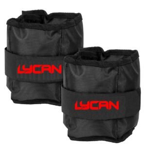 Lycan Wrist/Ankle Weights 2 kg (1 kg Each x 2 pc), rubber, black (1 kg pair)