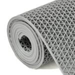 Anti Skid Pvc Rubber Mat For Floor Large Size Home Entrance Commercial Waterproof Mud Dirt Trapper Indoor Outdoor Carpet Plastic Non Slip For Hotel, Office (2X3Ft, Grey), Large Rectangle
