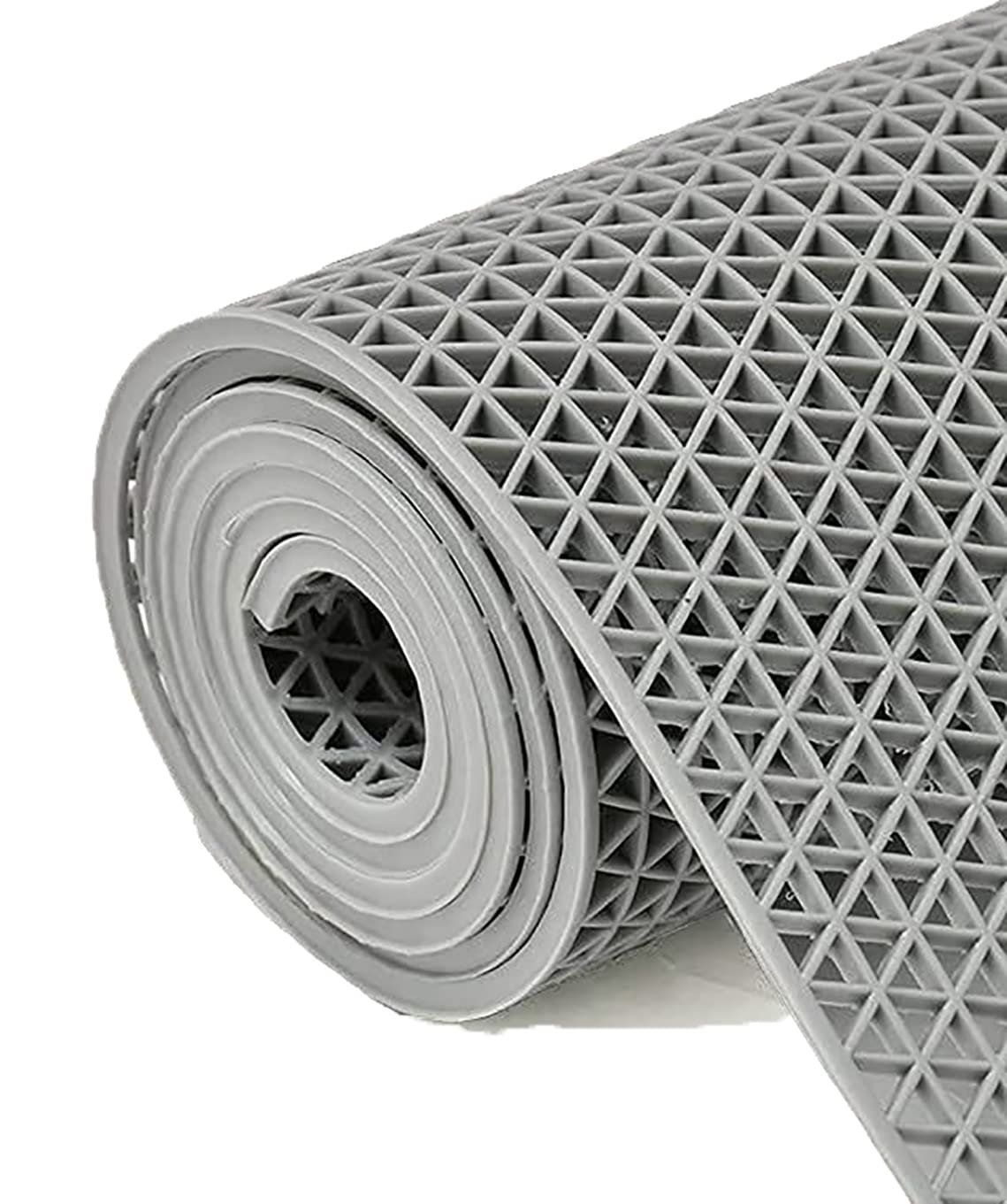 Anti Skid Pvc Rubber Mat For Floor Large Size Home Entrance Commercial Waterproof Mud Dirt Trapper Indoor Outdoor Carpet Plastic Non Slip For Hotel, Office (2X3Ft, Grey), Large Rectangle