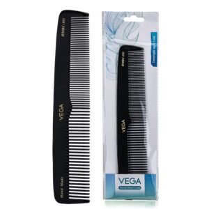 Vega Handcrafted Graduated Dressing Comb for Men & Women, Detangling, Daily Grooming | Cellulose Acetate Derived Non-petroleum Based Material from Plant, (India’s No.1* Hair Comb Brand, HMBC-101)