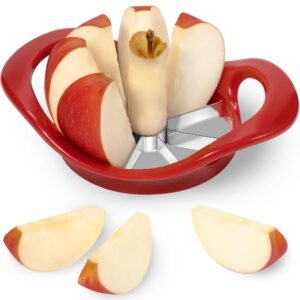 4.2″ Upgrade Apple Slicer and Corer Ultra Sharp Blade Apple Cutter Red