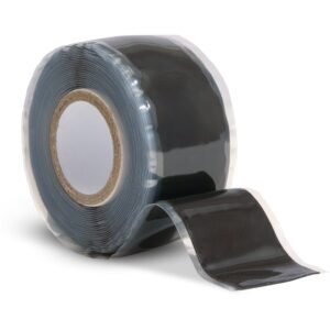 Domain Cycling Silicone Self Fusing Bicycle Handlebar Bonding Repair Tape, 10 Ft Roll – (Black)