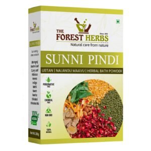 The Forest Herbs Sunnipindi Powder for Women | 200g Sunnipindi Herbal Bath Powder | Ubtan Body Scrub & Face Pack | Turmeric, Walnut Beads & Herbal Blend | Bath Powder for Daily Skin Care