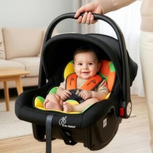 R for Rabbit Picaboo Baby Carry Cot, 4 in 1 Multi Purpose Kids Carry Cot, Infant Car Seat, Rocker for Infant Babies of 0 to 15 Months & Weight Capacity Upto 13 Kgs(Colorful)