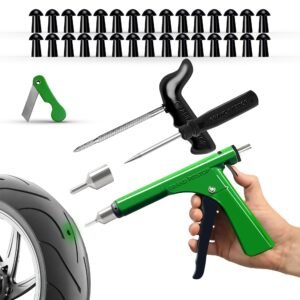 GRAND PITSTOP Replacement Mushroom Plugs for tubeless Tire Puncture Repair kit – for Cars, Motorcycles- Spare Plugs (Gun PK + 30 Plugs)