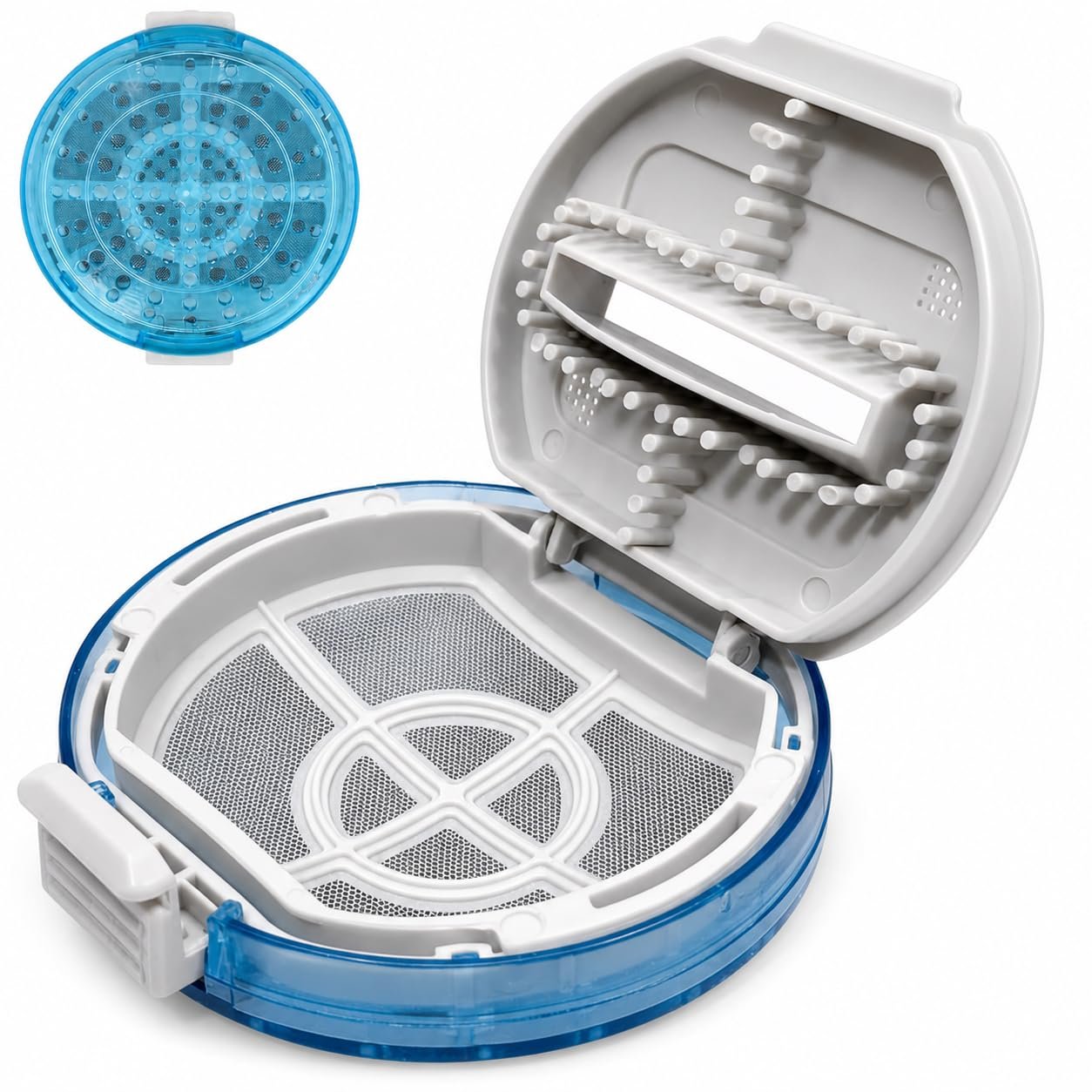 DEXURIES Magic Filter for LG Top Load Fully Automatic Washing Machine | Lint/Dust/Waste Collector Net Jali | Compatible LG Parts Lint Filter (Blue, Pack of 1)