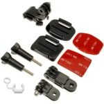 yantralay J-Hook Front & Side Helmet Mount for Hero 13/12/11/10/9/8/7/6/5,D JI OS MO Action 5/4/3,SJCAM,Eken – Compact Design – Filmmaking Accessory – 9-Piece Set