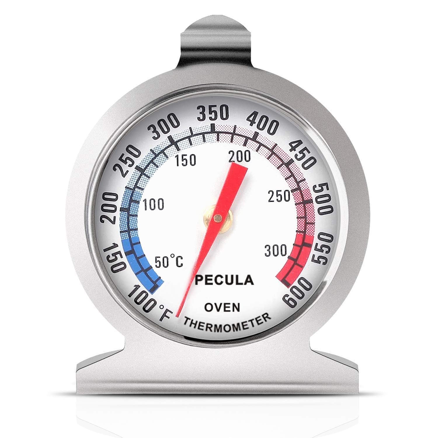 Oven Thermometer 50-300°C/100-600°F, Instant Read Stainless Steel for Oven Grill Fry Chef Smoker BBQ Baking Kitchen Cooking