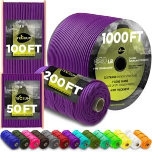 TECEUM Paracord Rope Type III 550 – Tactical MIL-SPEC – Outdoor para Cord