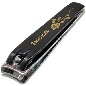 Midazzle Large Nail Clipper 1 Piece for Men & Women | Stainless Steel Nail Trimmer for Fingernails & Toenails | Durable Nail Cutter with Anti-Slip Grip | Professional Manicure Pedicure Kit Tool, (MINA3701)