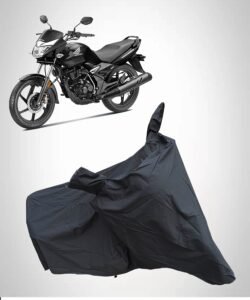 Unicorn Waterproof Bike Body Cover | Snow + Sun & Dust Protection Easy To Clean + Belt With Lock, For Bike,Black
