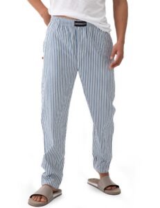 DAMENSCH Regular Fit Cotton Blend Woven Casual Style Pyjama Dual Pockets Breathable Microfibre Waistband Anti-Bacterial Stretchable Soft Comfortable Pyjama For Men