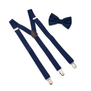 Bowtie and Suspenders for Men | Y Shape Suspender and Bow Tie | Many Colors to Choose From
