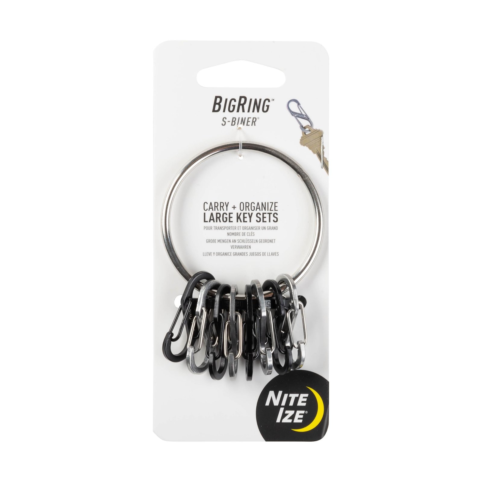 Nite Ize BRG-M1-R3 BigRing S-Biner & Ring, Stainless Steel