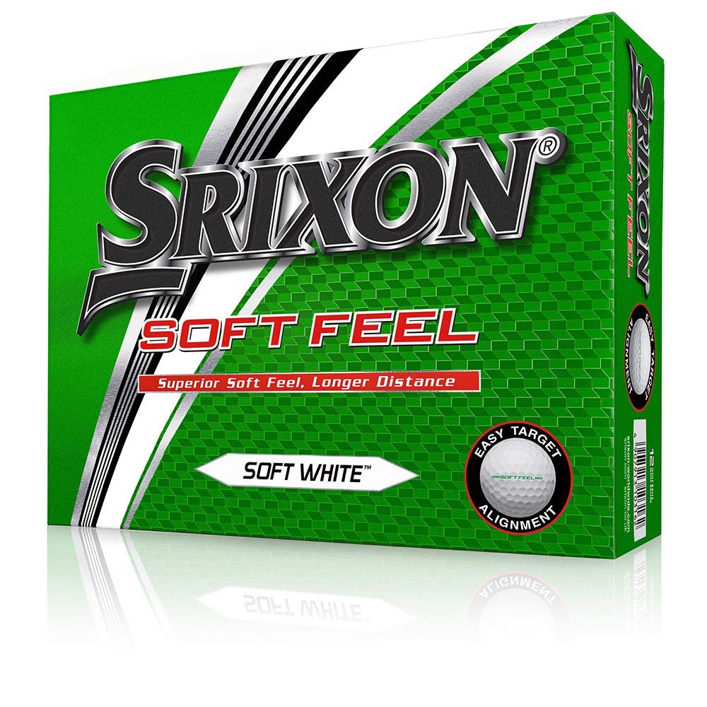 Srixon Soft Feel Golf Balls, White (One Dozen)