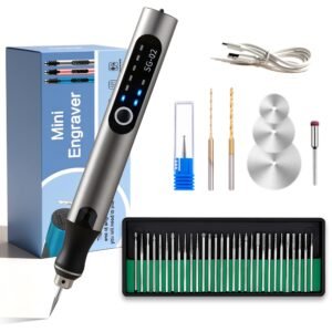 USB Rechargable Engraving Pen with 35bits,Mini Electric Engraver Etching Machines Cordless Rotary Tools Engraved Jewelry Stone Metal Plastic Wood Resin Model, Multicolor