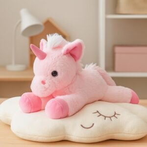 Mirada Pink Unicorn Soft Toy – 45cm | Super Soft Floppy Plush with Glittery Horn & Sparkling Details | Adorable Stuffed Animal Toy for Kids & Girls Room Décor