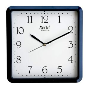 Ajanta Plastic Step Movement Wall Clock (Blue, 9 Inch) – Analog