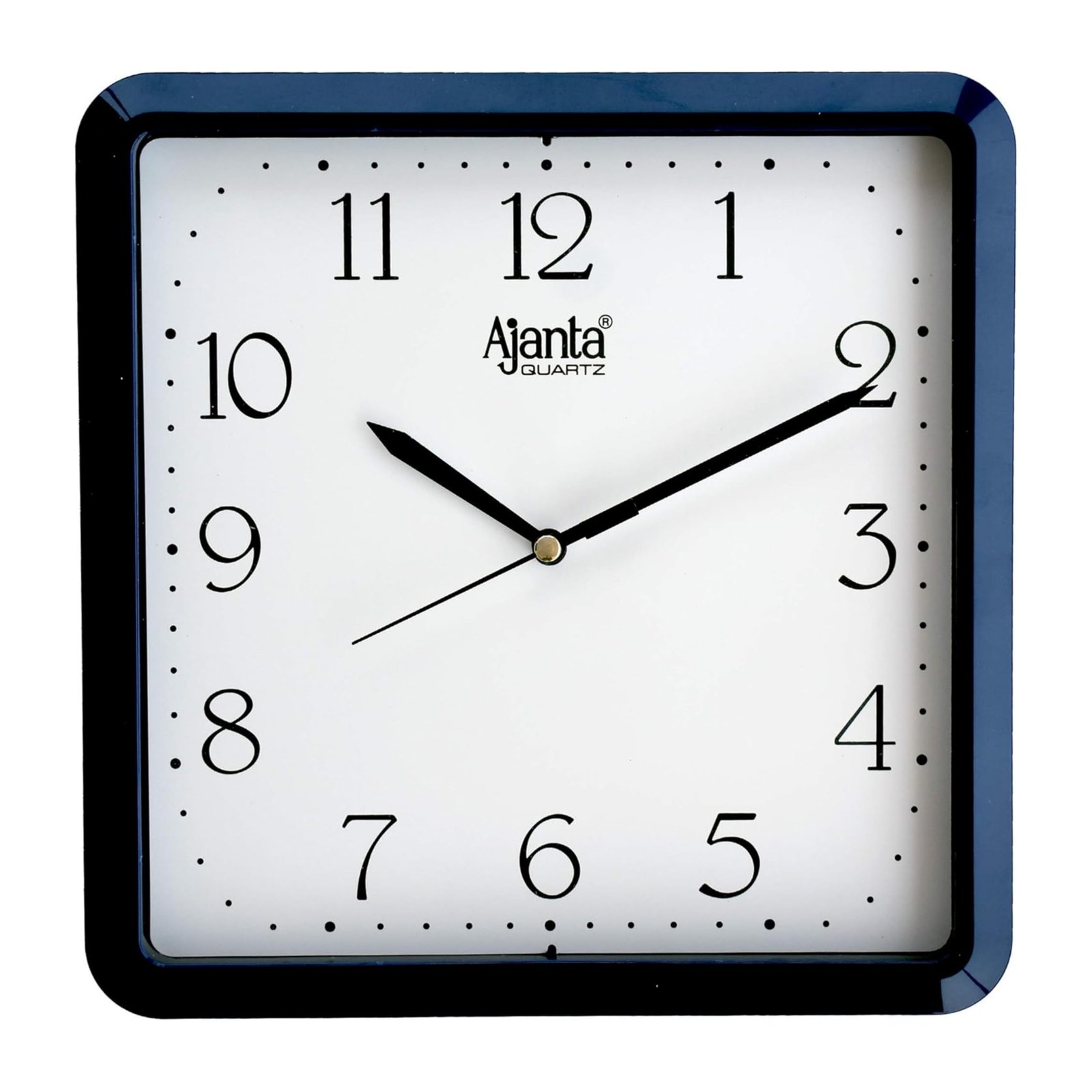Ajanta Plastic Step Movement Wall Clock (Blue, 9 Inch) – Analog
