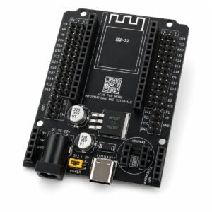 ESP32 AI Expansion Board for ESP32 WROOM-32 (30 Pins) USB Type-C | OLED, INMP441, MAX98357A Mounting Support | No Jumper Required for OLED, INMP441, MAX98357 | AI Voice Development Board