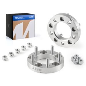 Orion Motor Tech 2pc Wheel Spacers / Adapters | 5 Lug 5×4.5 / 5×114.3 – 1″ Thickness – 1/2″x20 STUDS for Dodge Nitro Ford Mustang Jeep Wrangler Lincoln Mazda Mercury