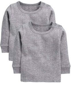 NEVA Kids Winter Wear Thermal for Baby Boys and Girls Uper Full Sleeves Body Warmer Top Pack of 2