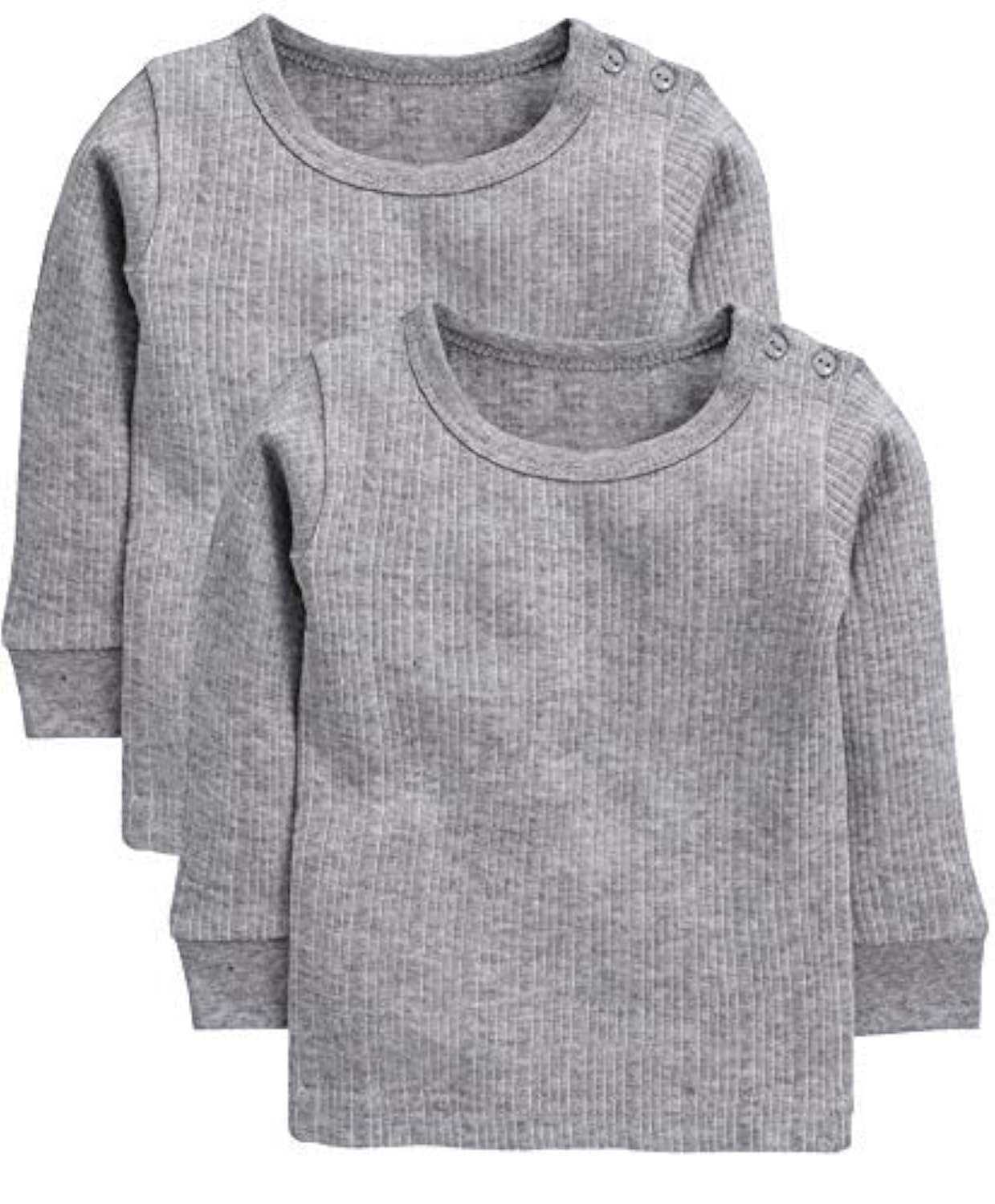 NEVA Kids Winter Wear Thermal for Baby Boys and Girls Uper Full Sleeves Body Warmer Top Pack of 2