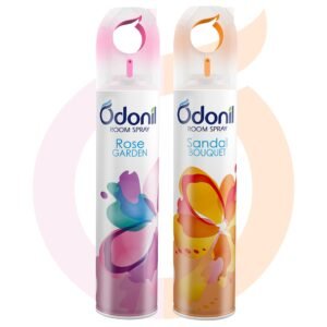 Odonil Room Air Freshener Spray – 440ml Combo (Pack of 2, 220ml each) | Rose Garden & Sandal Bouquet | Nature Inspired Fragrance for Home & Office | Long Lasting Fragrance